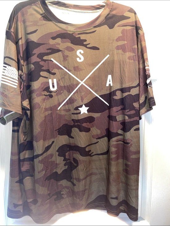 Grunt Style Other - USA Camo Short Sleeve Men’s Shirt